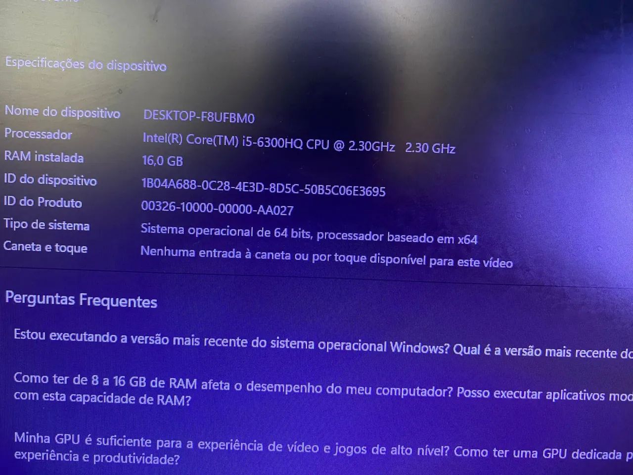 PC NOVO 16GB SSD64308011005441124