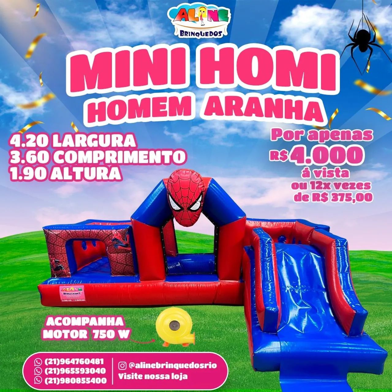 Mini Homi Homem Aranha - Diversão Garantida!