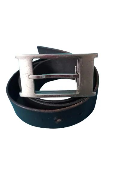 Cinto "Aldo" de couro legítimo preto  (Feito no Canadá)