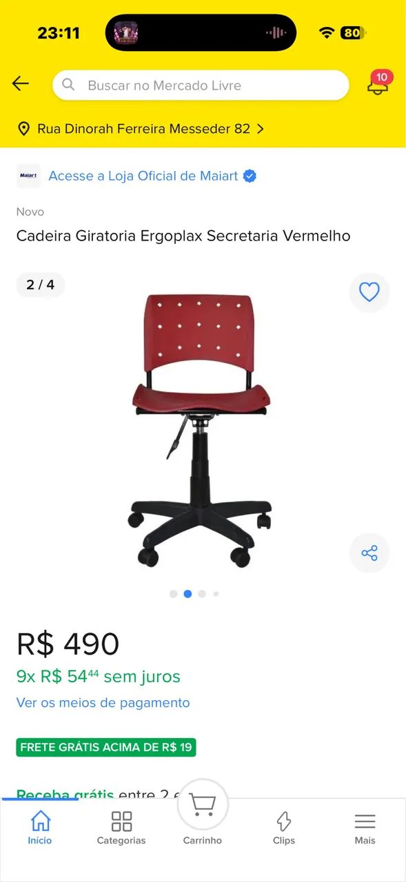 Cadeira de escritório  - Foto 4
