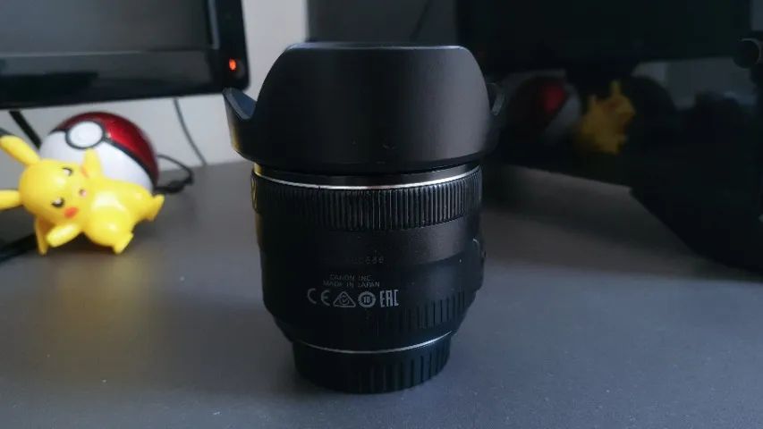 Lente Objetiva Canon EF 35mm Is Usm + Parasol + Filtro Protetor Uv Neutro  - Foto 4