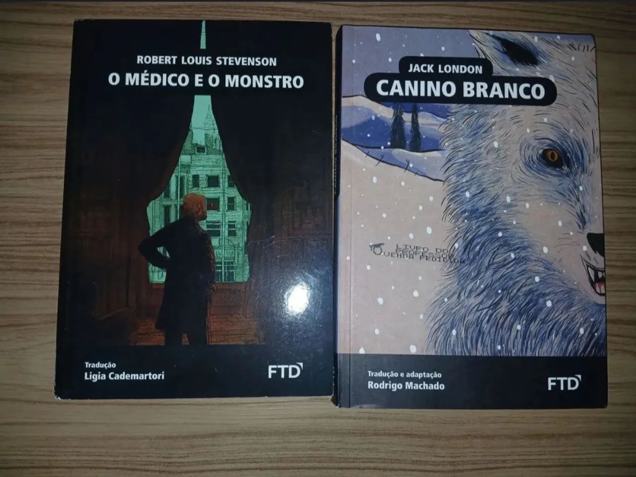 2 livros: O médico e o mostro e Canino branco - FTD
