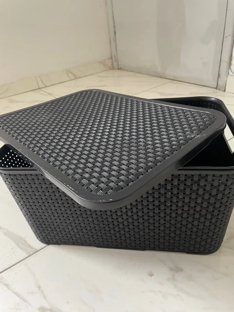 Cesto Organizador com Tampa - Design Elegante