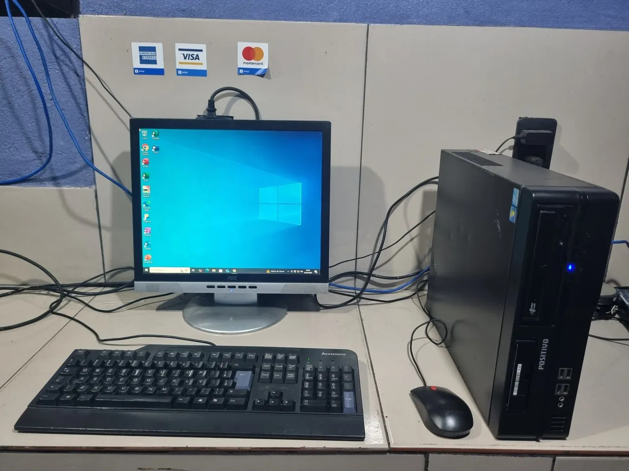 Computador pc completo i5 3470 3th 8gb ssd 128gb HD 500gb entrega grátis