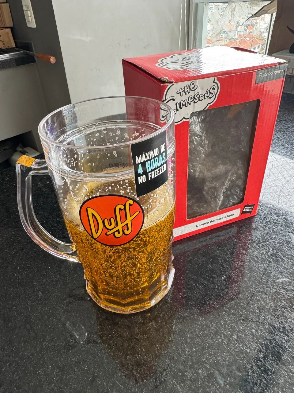 Caneca sempre cheia Duff Simpsons Zona Criativa (nova) - Foto 2