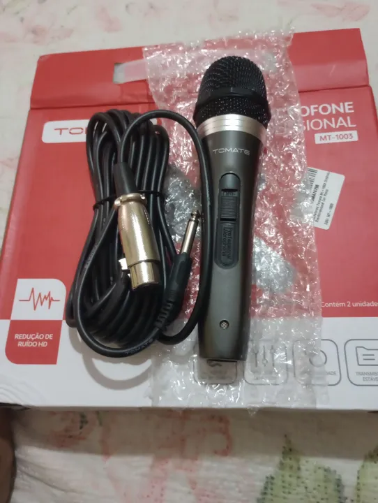 Microfone Condenser Profissional TOMATE MT-1003 - Novo
