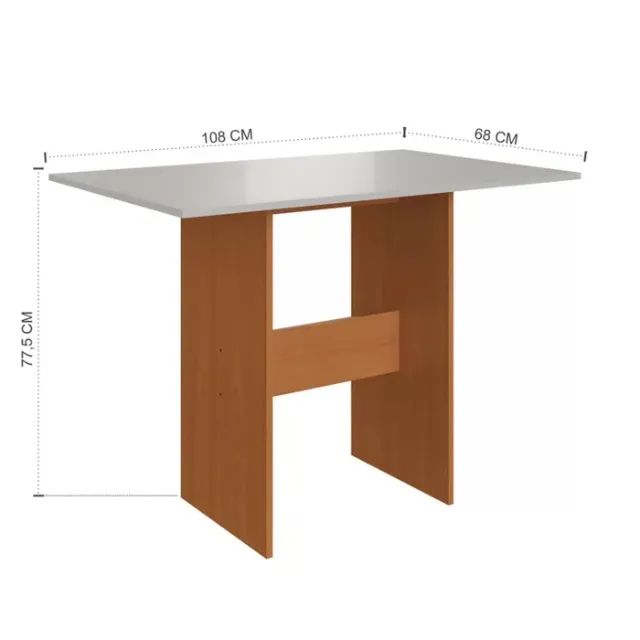 Mesa de Jantar c/ 4 Cadeiras 1,10X0,76m DIVIDIMOS EM ATE 10 X SEM JUROS  - Foto 2