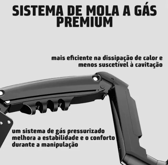 Suporte Monitor Articulado Mesa Pistão Gás 17/30 Polegadas - Foto 2