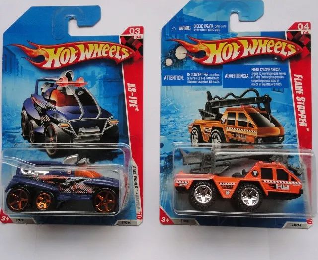 hot wheels dupla combo flame stopper + xs-ive serie race world