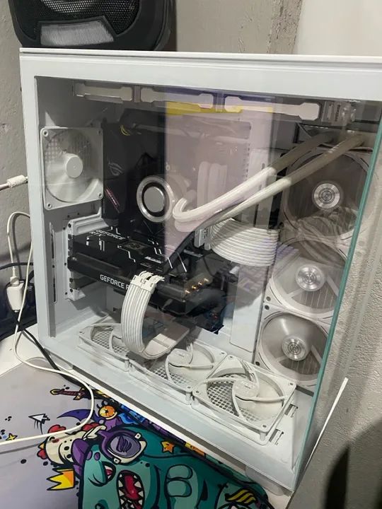 CPU Gamer Branco Completo com RGB