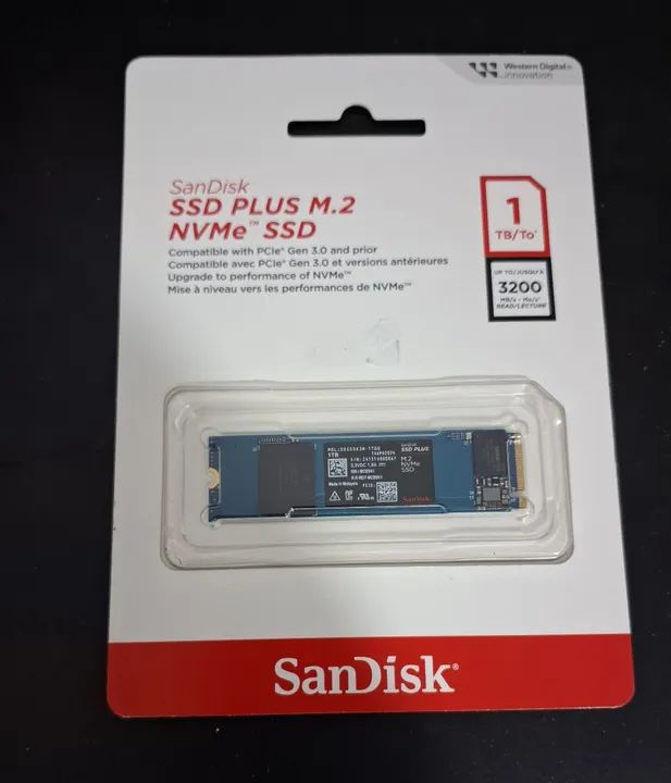 SSD SanDisk NVMe Plus M.2 1TB - 3200MB/s