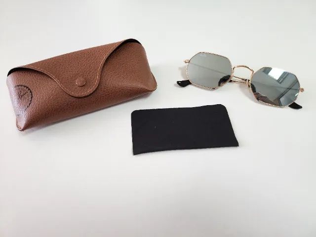 Óculos Ray-Ban Octogonal Classic Lente Azul Degradê Original