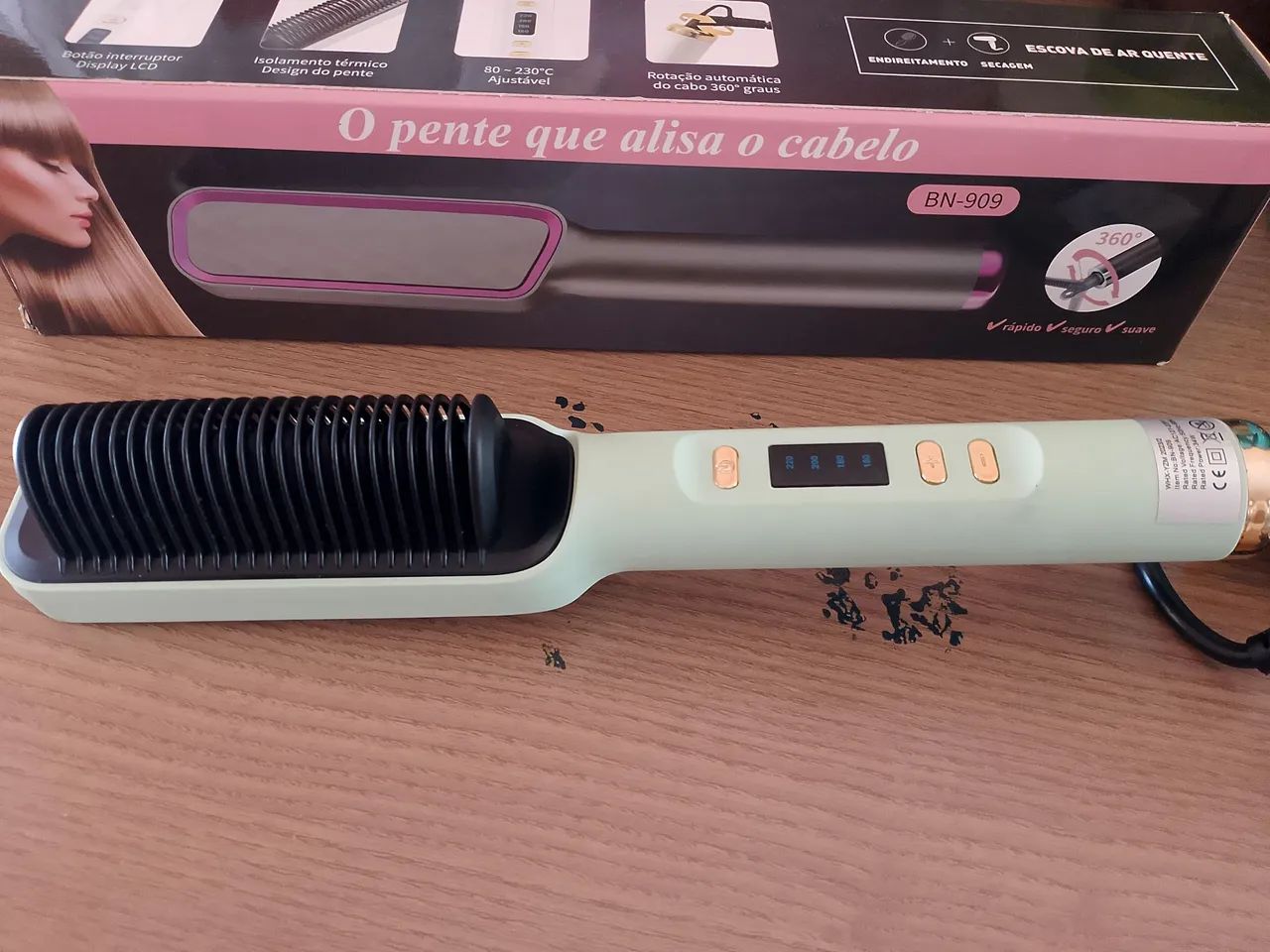 Prancha Alisadora de Cabelo com Pente - BN-909