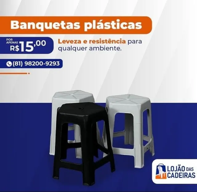 BANQUETAS PLÁSTICAS