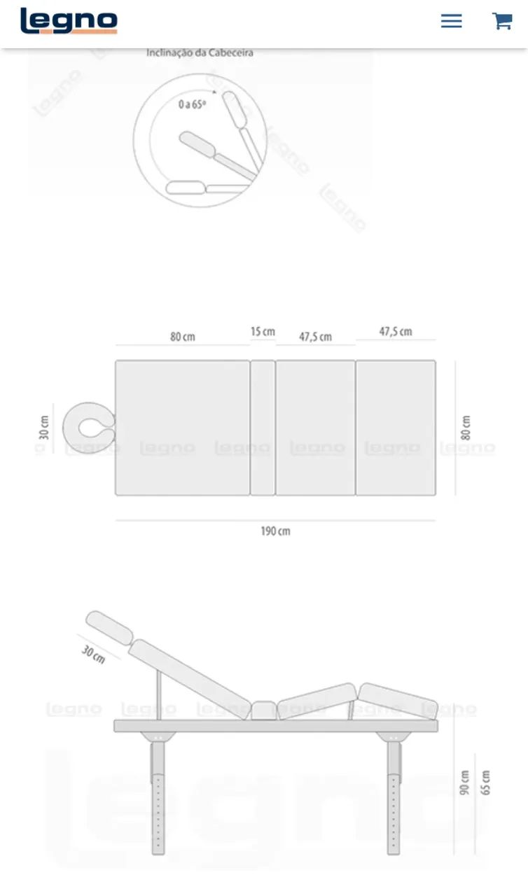 Maca Profissional Fixa - Articulável (Legno) - Estado de Nova - Foto 5