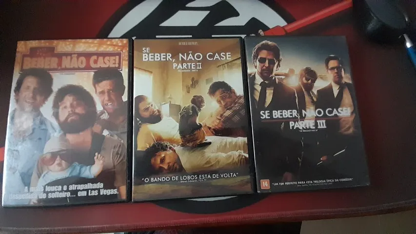 TRILOGIA SE BEBER NÃO CASE - DVD - ÓTIMO ESTADO
