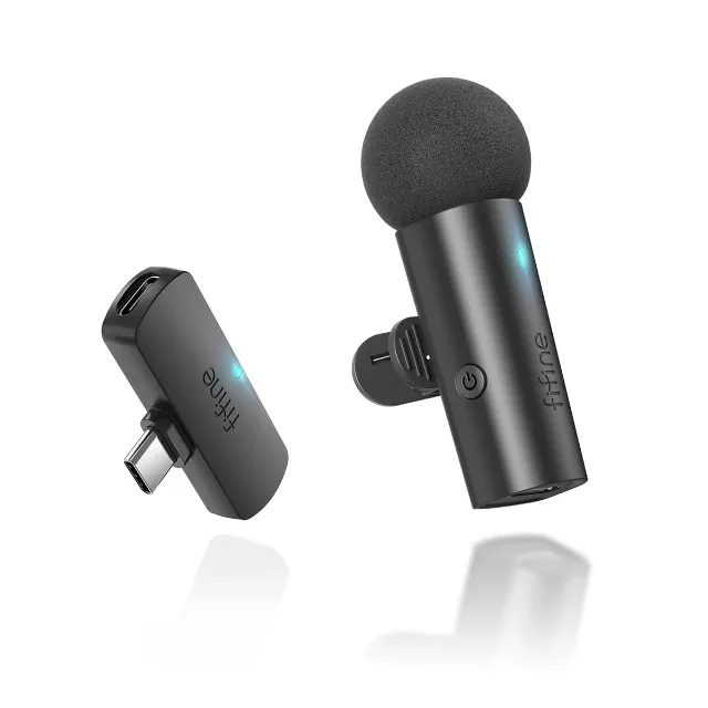Microfone Sem Fio Fifine M6 Lapela Celular Usb-C 2.4ghz