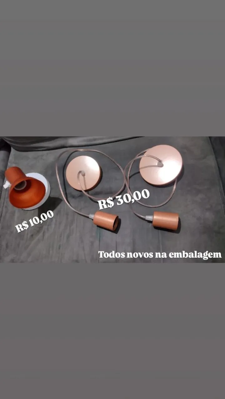 Pendentes de teto em cobre
