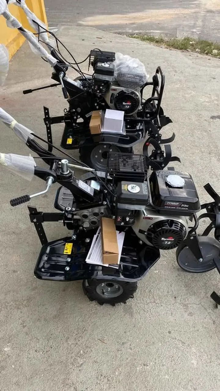 Motocultivadores a gasolina 7hp Toyama C/ Pneus e Enxadas (Novo/loja) - Foto 4