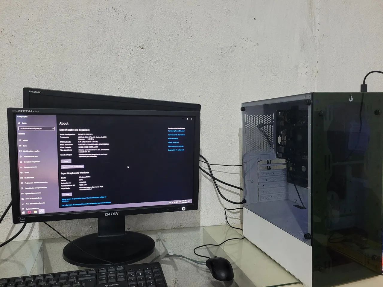PC gamer completo amd a8 6500b placa de vídeo hd8570D 8gb ram - Foto 2