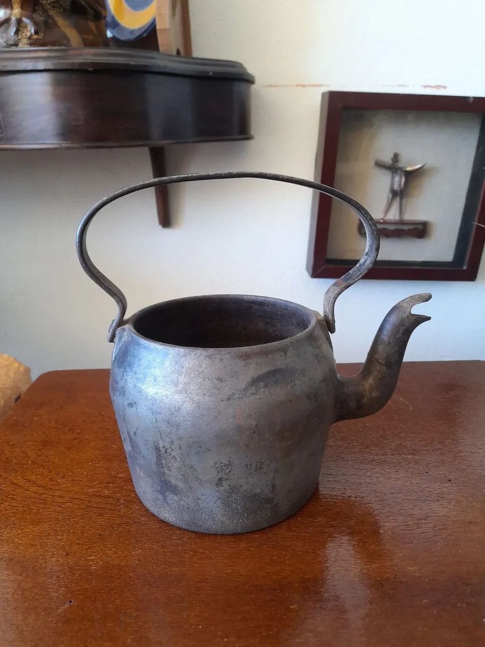 Chaleira de ferro antiga - Foto 3