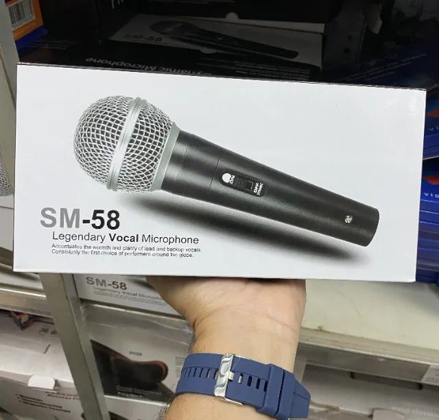 Microfone Profissional Com Cabo Sm-58 Premium Dynamic - Foto 4