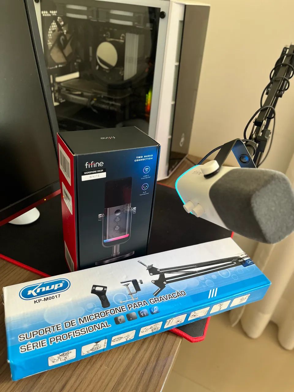 Microfone Fifine Am8 + Suporte