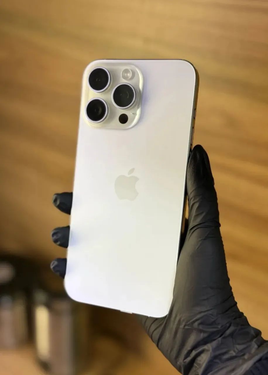 IPHONE 15 PRO MAX BRANCO TITÂNIO 256 GIGAS - Celulares e