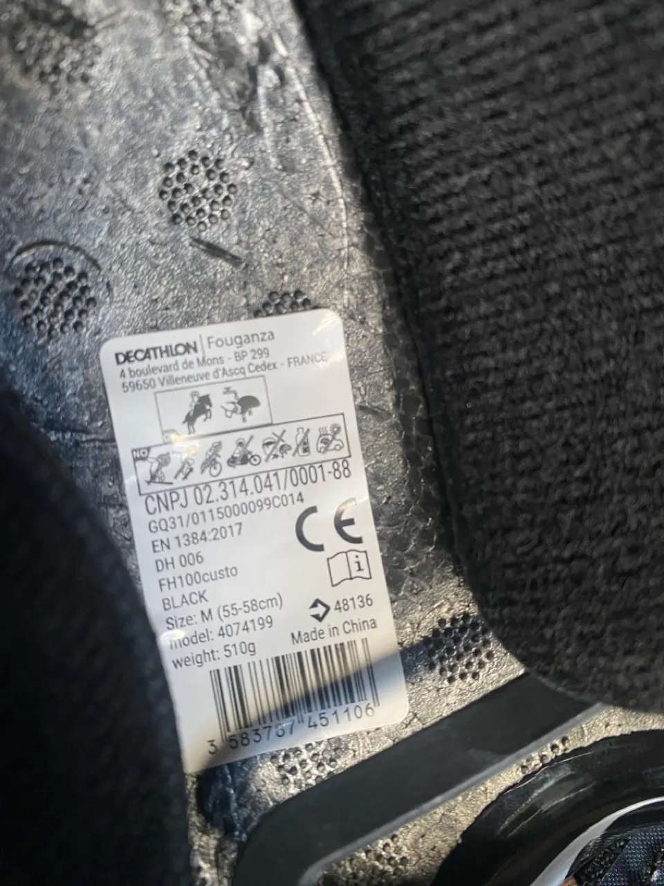 Capacete de Equitação Decathlon Fouganza - Tamanho M