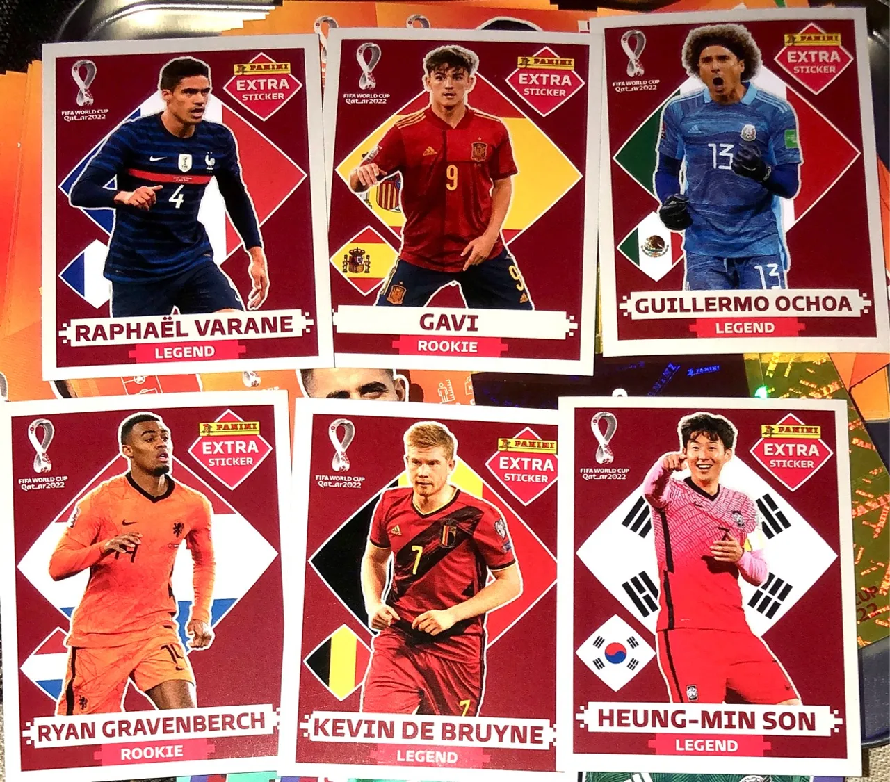 Figurinhas Legends - Coleção Completa - Copa do Mundo 2022