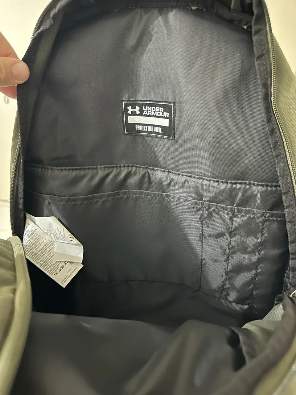 Mochila Under Armour  - Hustle pro Verde militar  - Foto 2