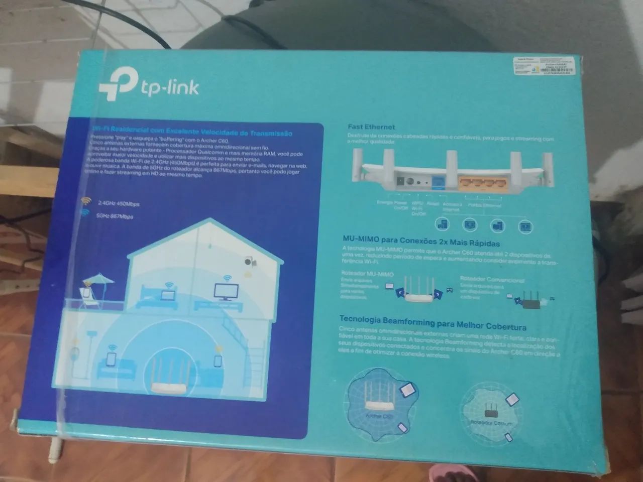 Roteador Tp-Link Archer C60 AC1350 - Foto 3