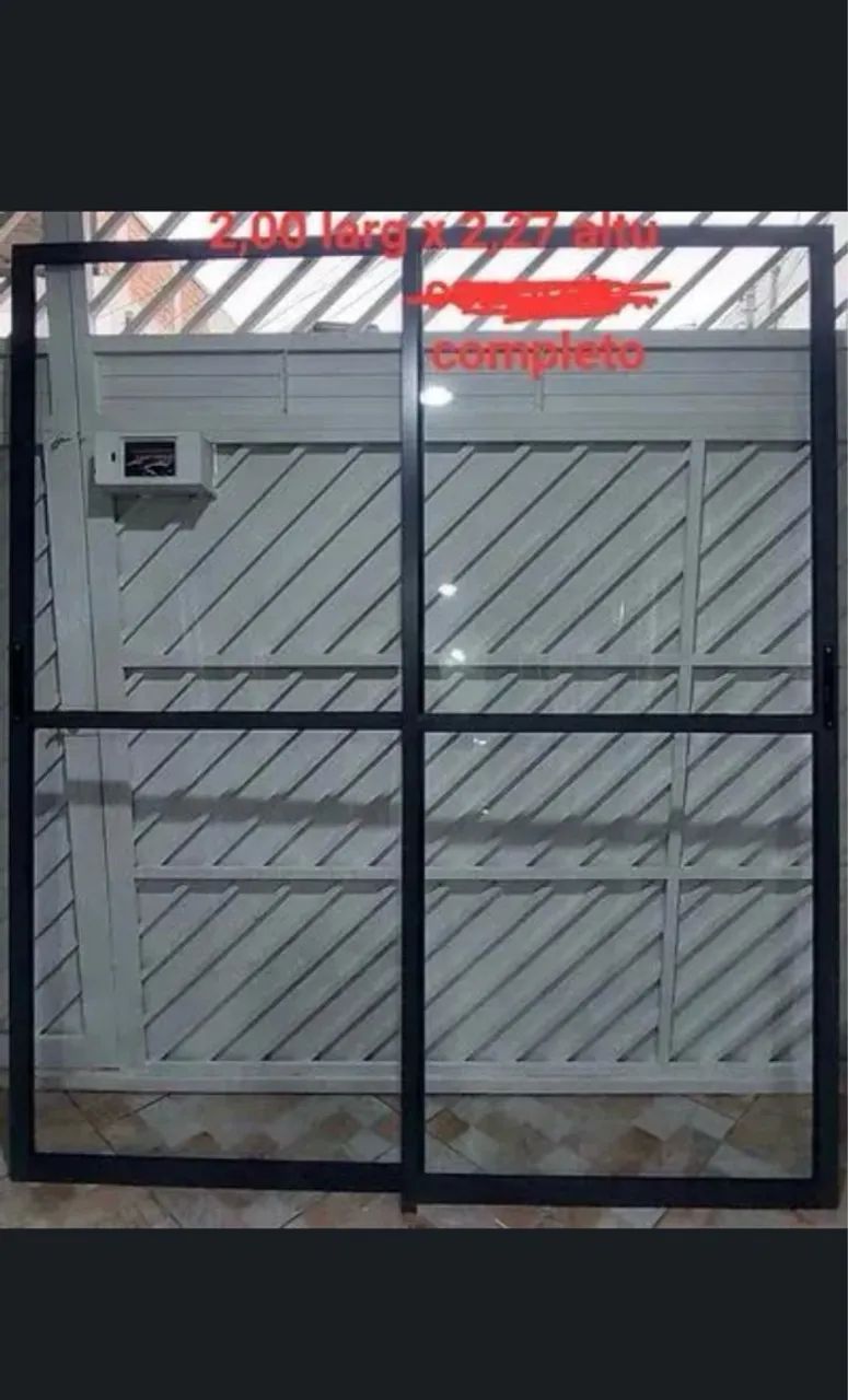 Portão balcão linha gold cinza escuro  - Foto 4