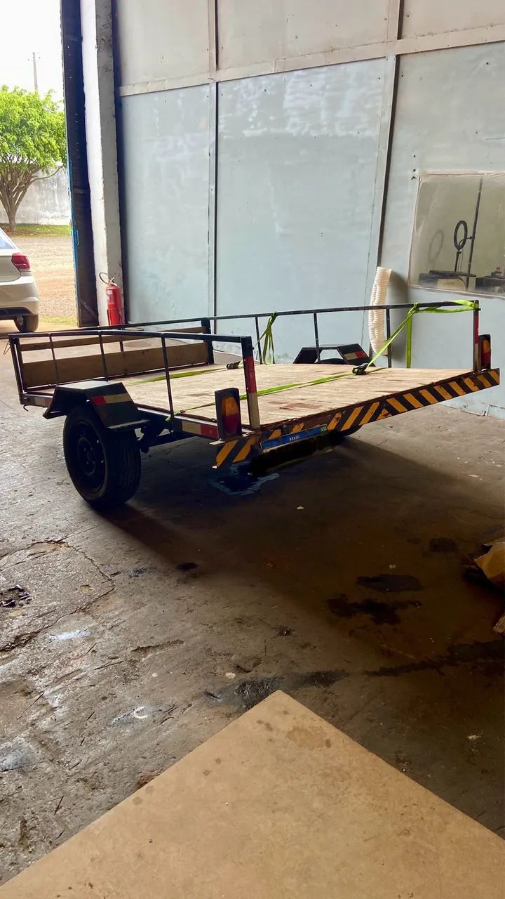 Carretinha reboque 2,46 x 1,60 documentada  - Foto 2