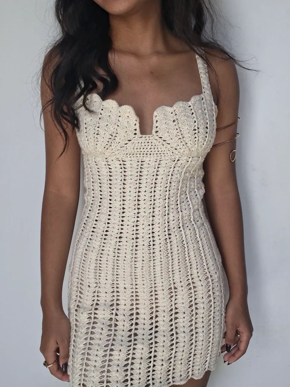 Vestido de crochê sereia   - Foto 4