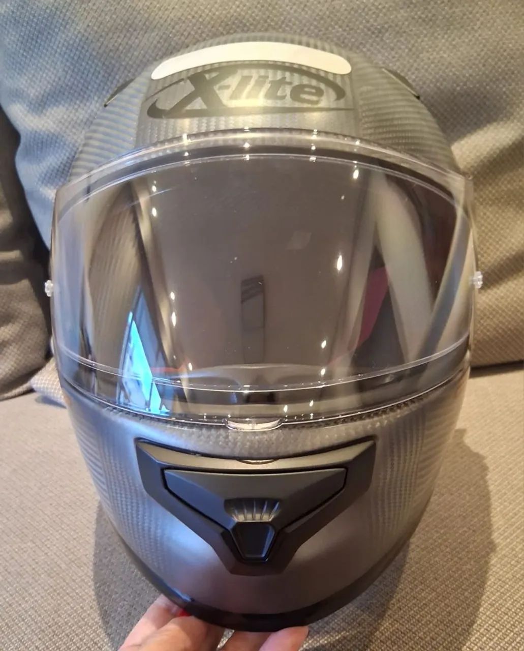 Capacete X-Lite X-661 Extreme Titan-Tech Puro Flat Titanium N-Com tam. 60- Preto