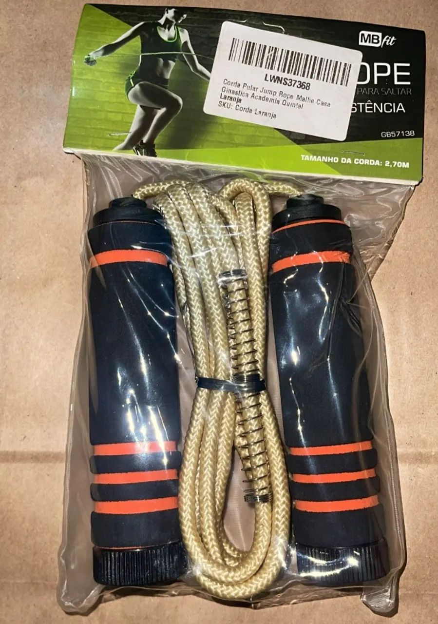 Kit Barra Flexão + Corda + Elástico Extensor Treino em Casa - Foto 2