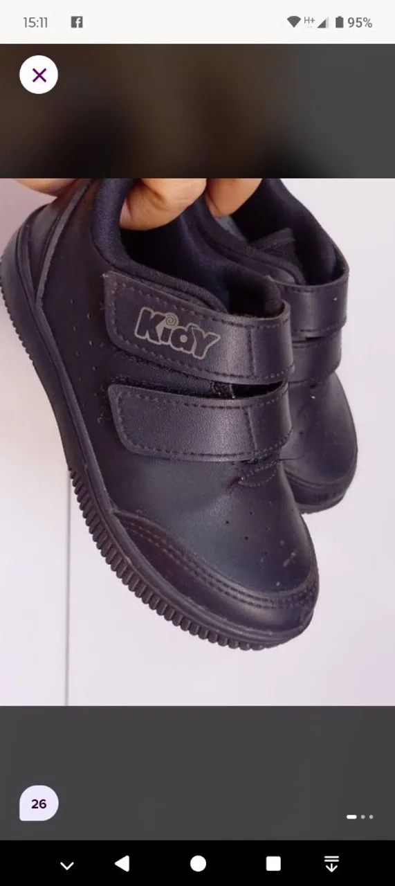 Tênis Infantil Kidy Preto N° 26