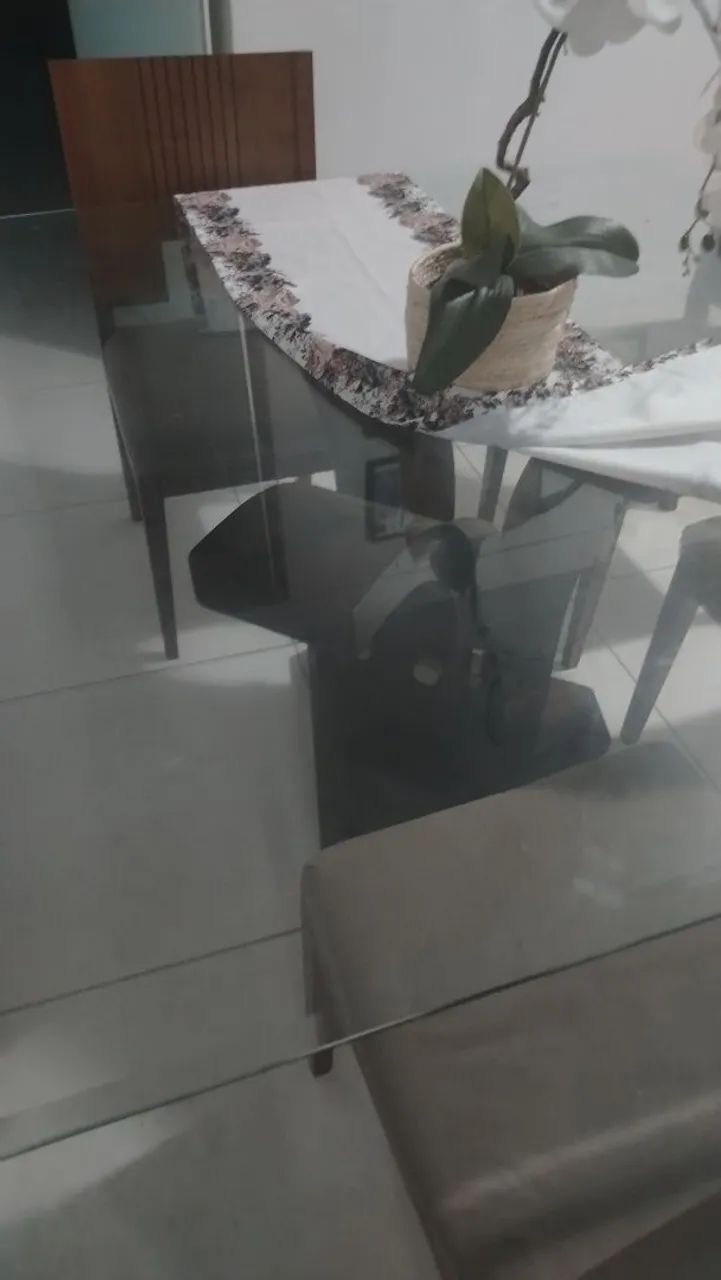 MESA DE VIDRO 6 LUGARES  - Foto 4