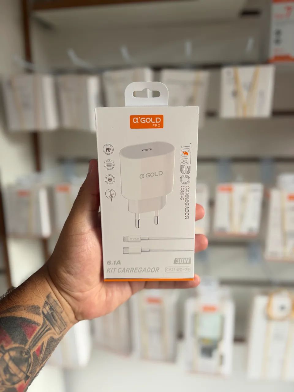 Carregador USB-C / Lightning