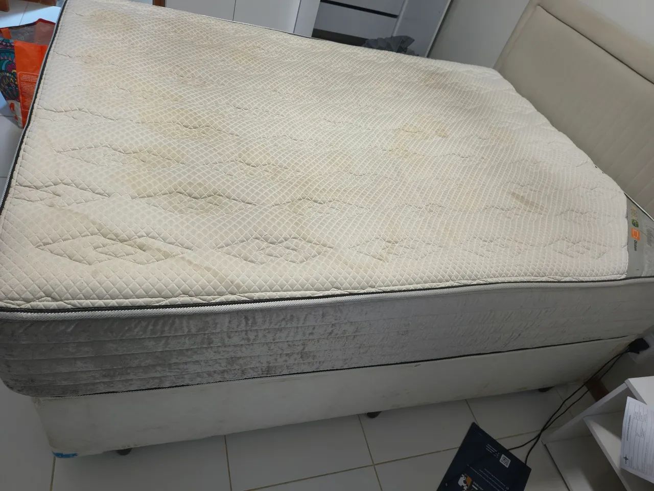 Colchão orthopur(Ortobom), Baú e cabeceira  - Foto 2