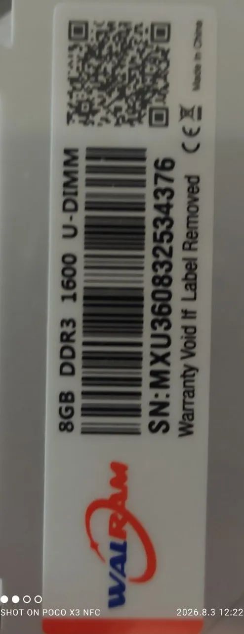 MEMÓRIA DDR3 8GB 1600MHZ NOVA LACRADA - Foto 2