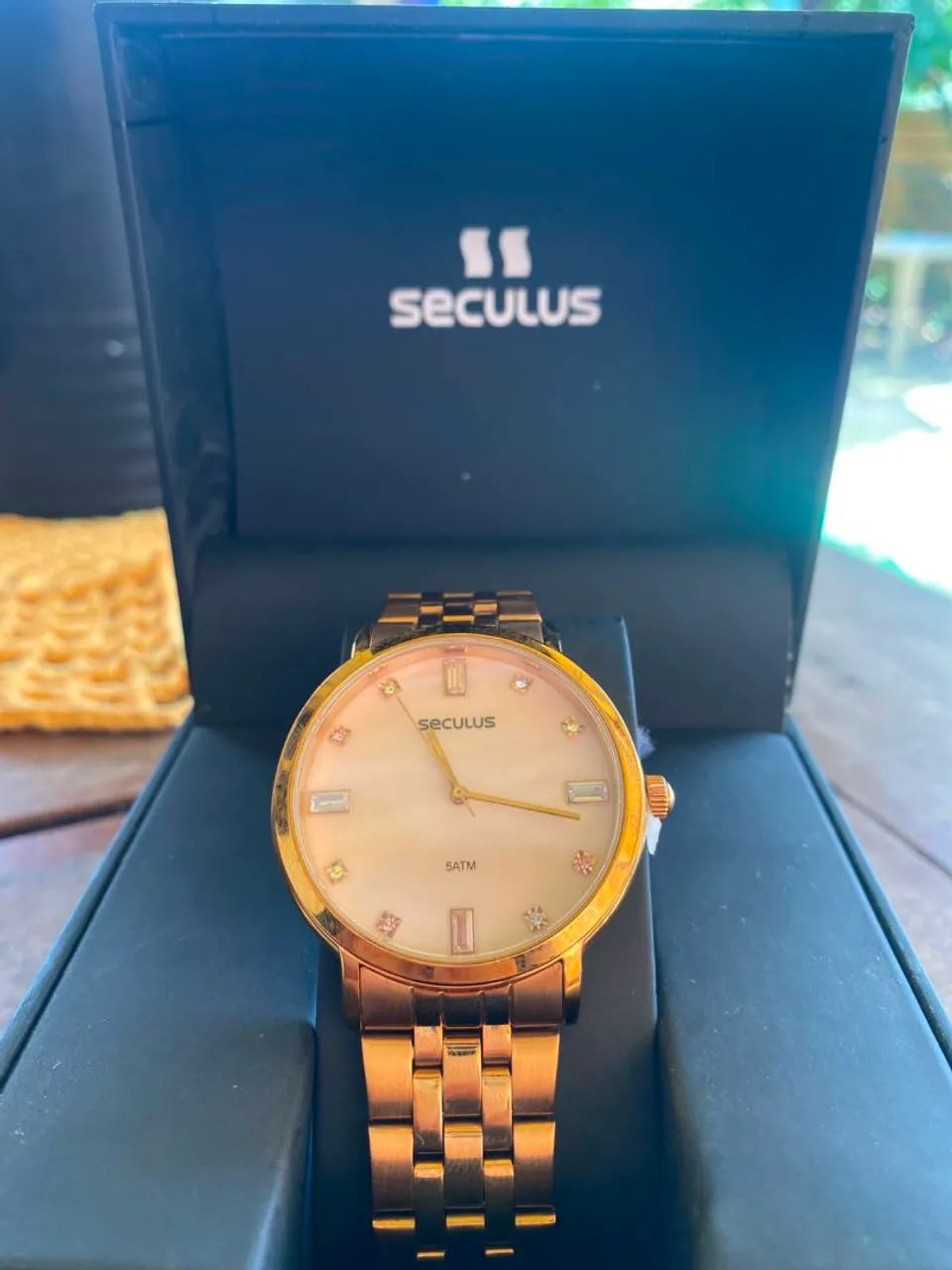Relógio Seculus Dorado  - Foto 3