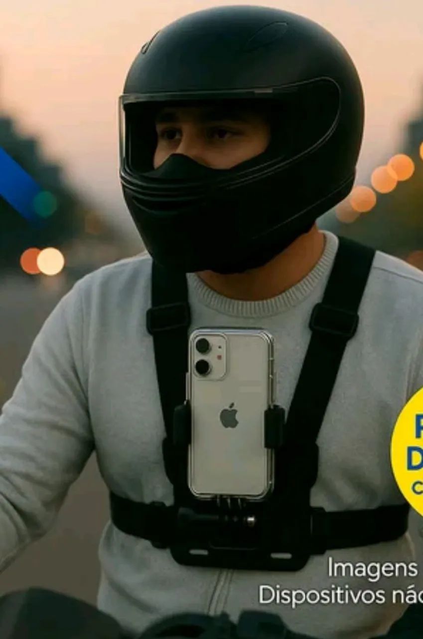 Suporte de peito para celular 