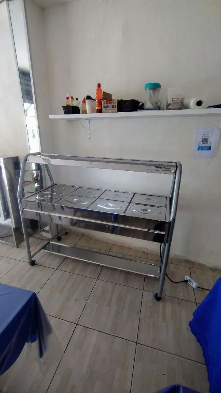 BUFFET SELF SERVICE INOX 08 CUBAS TÉRMICO IBET  - Foto 4
