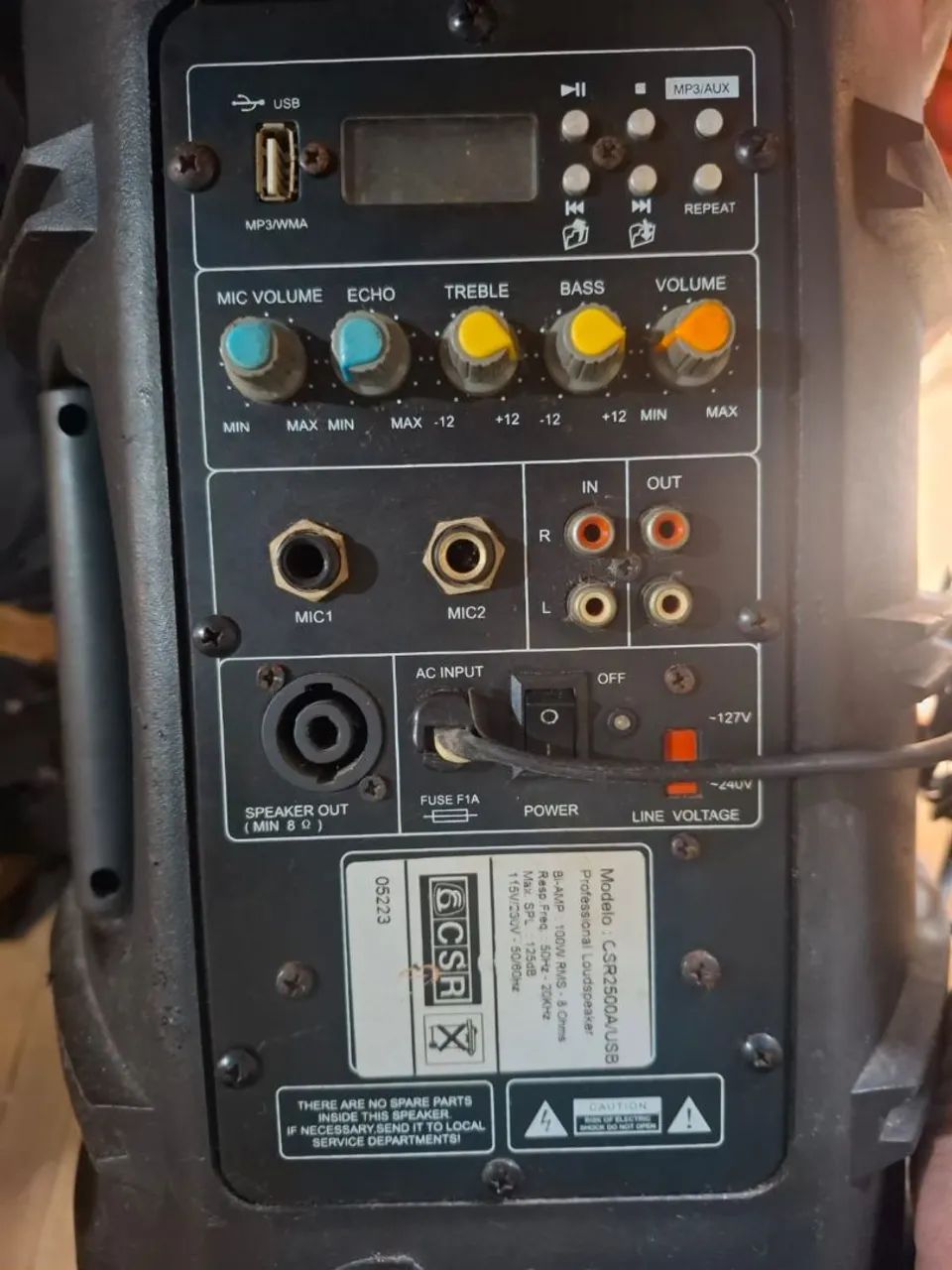 Caixa ativa CSR 2500A 100W  - Foto 2