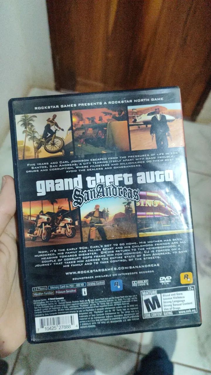 GTA San Andreas Great hits PS2 Original Completo com manual - Foto 3