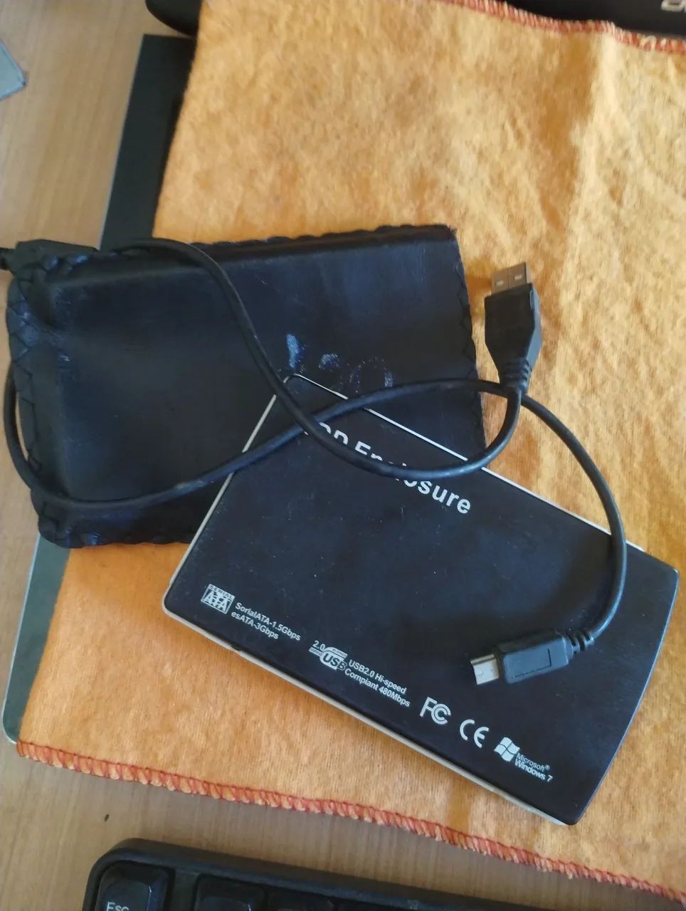 HD 500 GB COM CAPA E CABO. PODE SER USADO INTERNO OU EXTERNO  - Foto 3