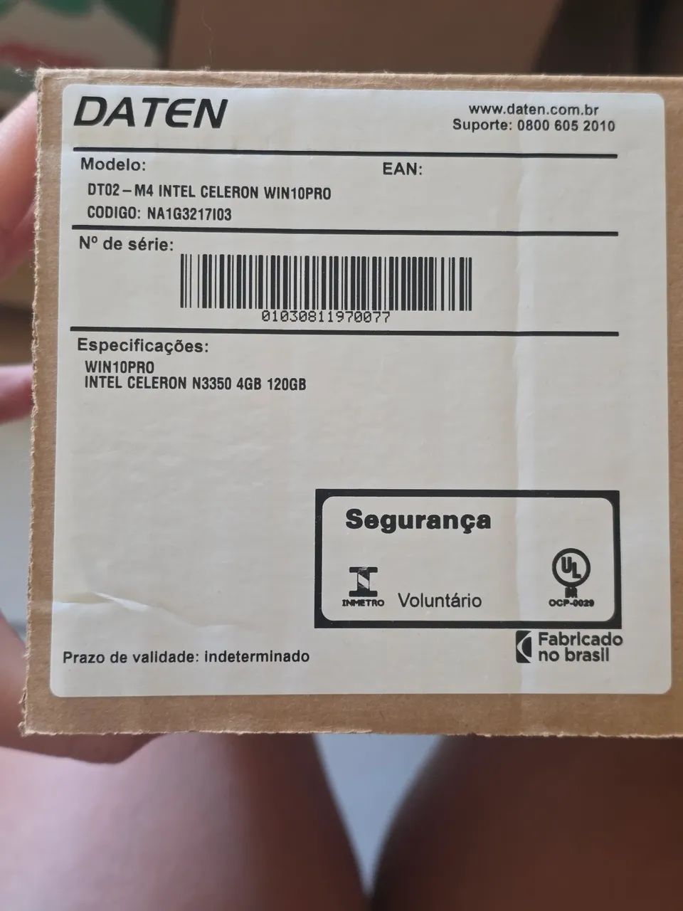 Notebook DATEN Intel Celeron N3350 | 4GB RAM | SSD 120GB | Funciona na tomada - Foto 5