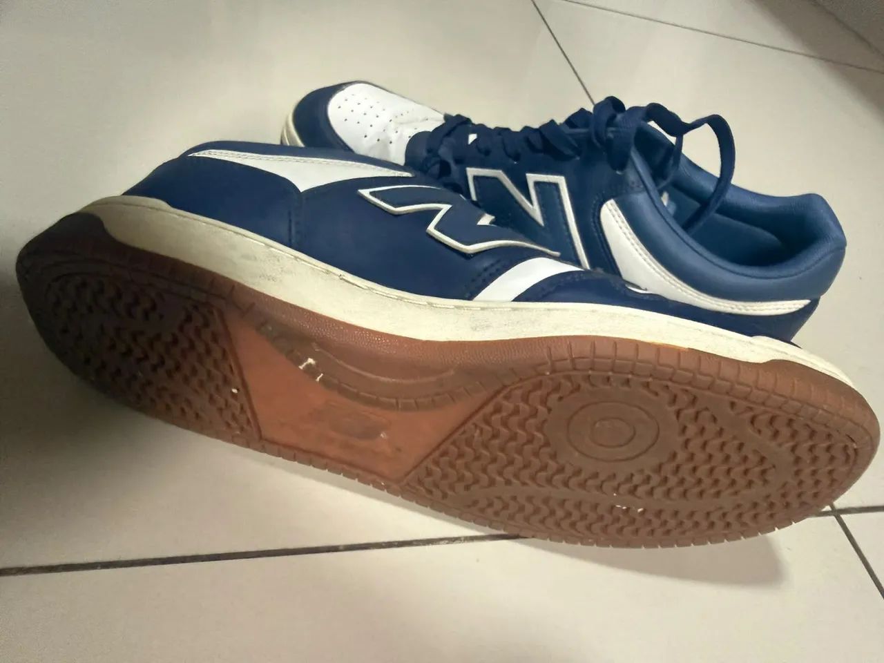 Tênis New balance azul e branco original número 41 - Foto 3
